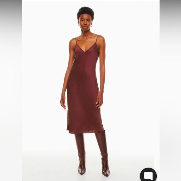 Aritzia Wilfred Only Midi Slip Dress - Picture 1 of 9